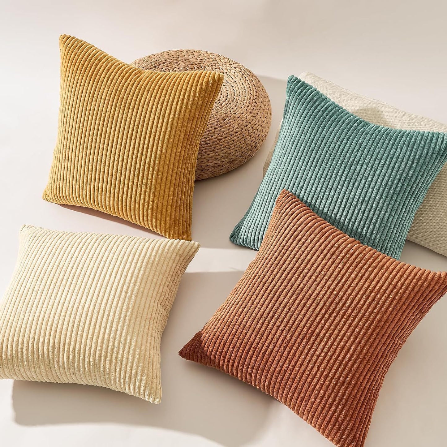 Soft & Comfortable Double-Sided Pillow Covers (4-Pack)