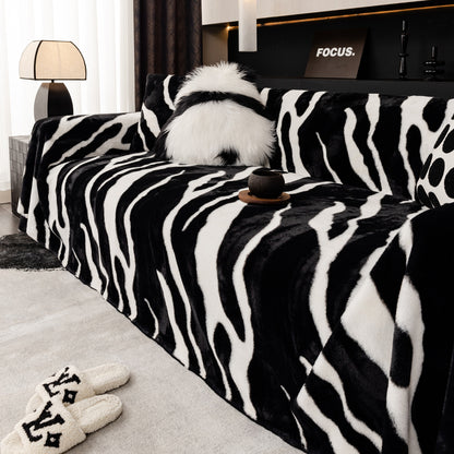 Zebra Pattern Non-Slip Sofa Cover