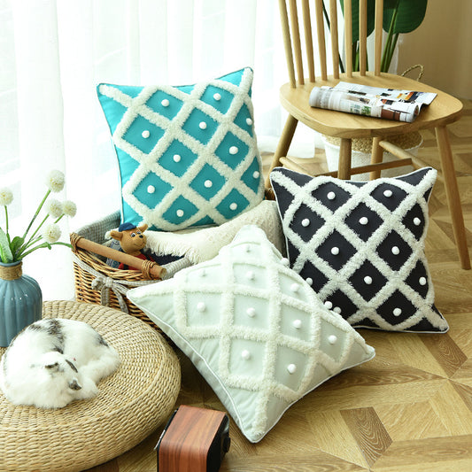Moroccan Tufted Cushion Cover