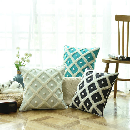 Moroccan Tufted Cushion Cover