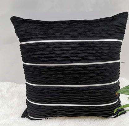 Luxury Striped Velvet Pillow Cover