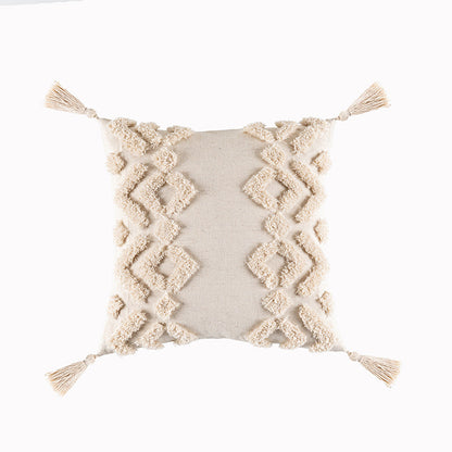 Bohemian Tufted Pillow Cover – Cozy Minimal Decor