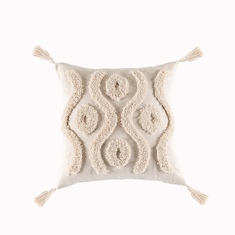 Bohemian Tufted Pillow Cover – Cozy Minimal Decor