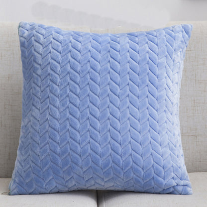 Flannel Solid Color Pillow Cover
