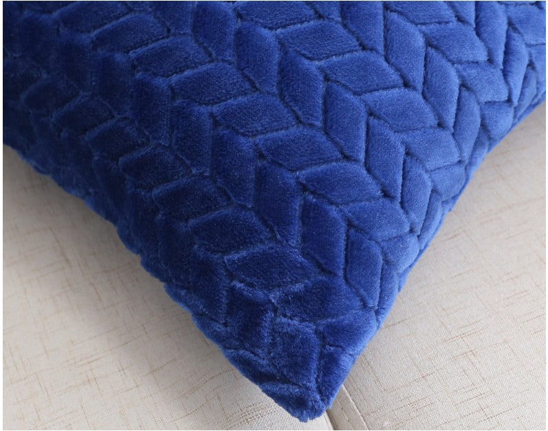 Flannel Solid Color Pillow Cover