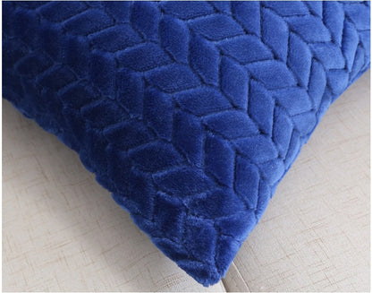 Flannel Solid Color Pillow Cover
