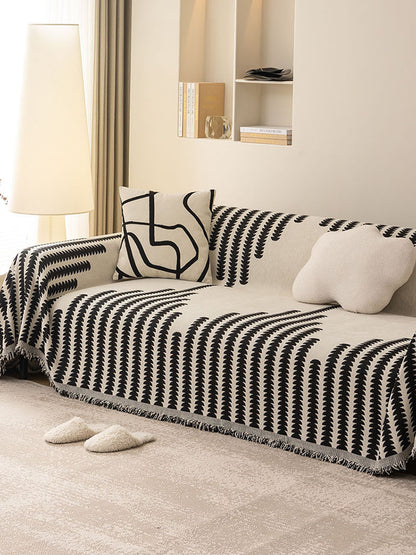 Double-Sided Chenille Full Sofa Cover