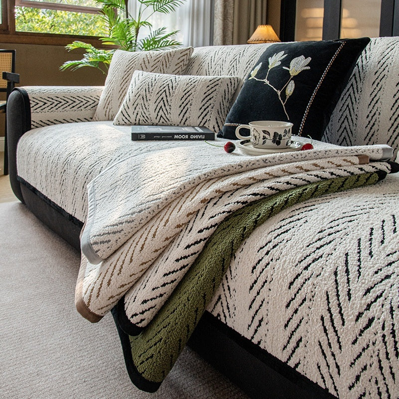 New Winter Cushion Non-slip Leather Sofa Cover Cover Cloth