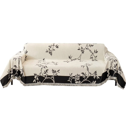 Anti-Scratching Floral Chenille Sofa Cover