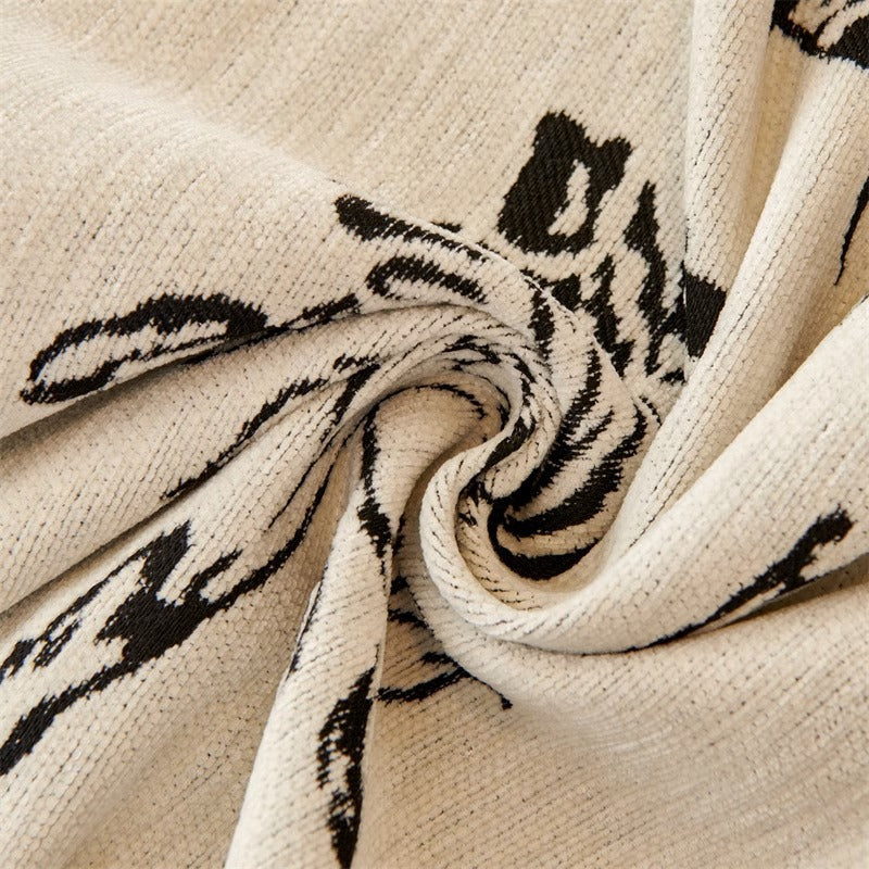 Anti-Scratching Floral Chenille Sofa Cover