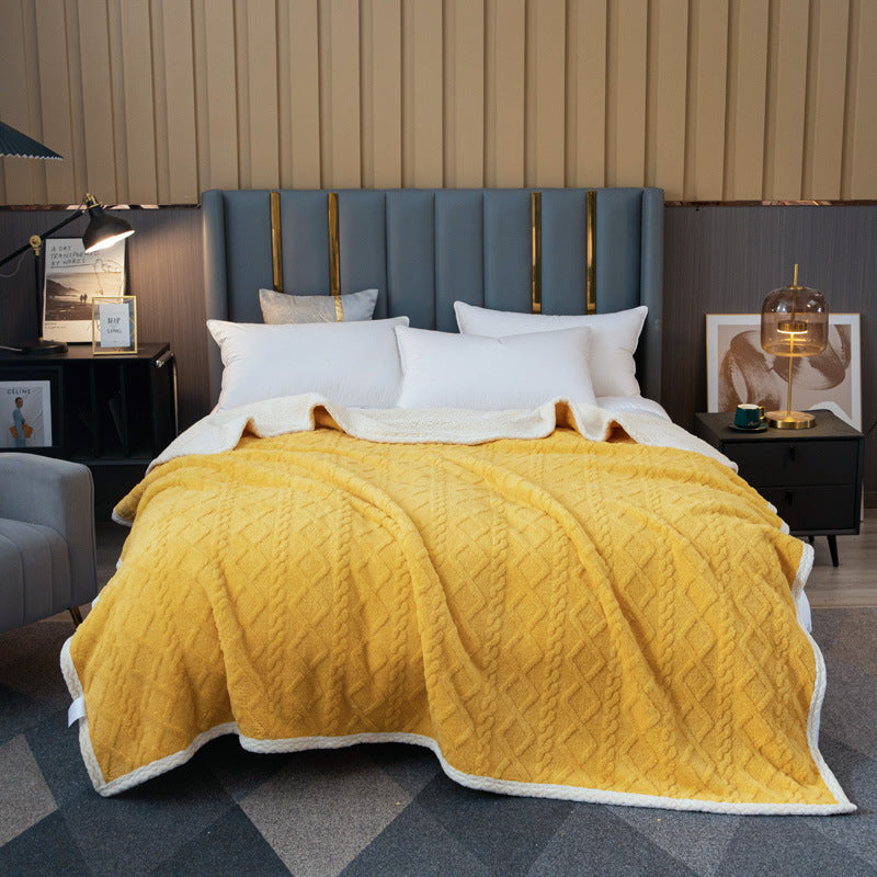 American Retro Double-Layer Winter Blanket