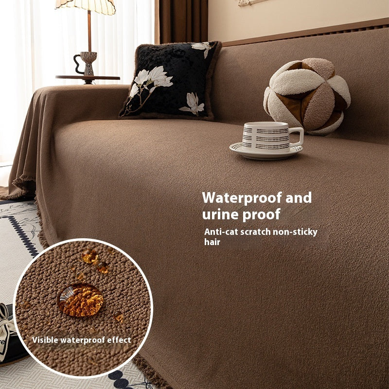 Teddy Plush Waterproof Sofa Cover