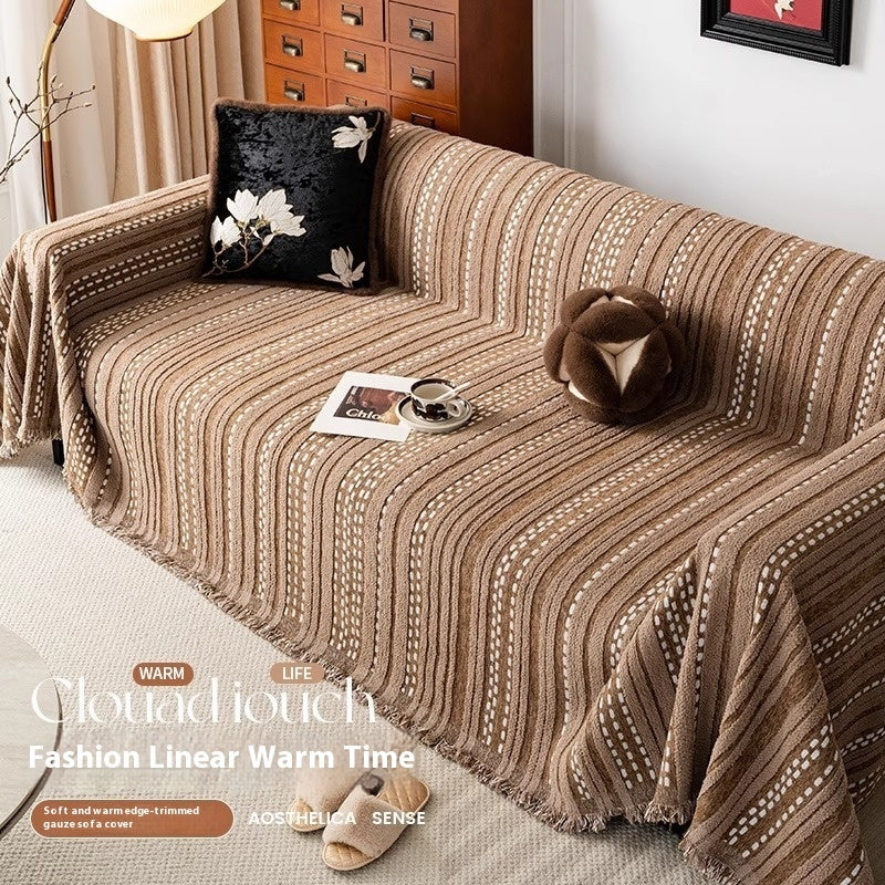 Retro Style Full Cover Sofa Cover – Universal & Dustproof