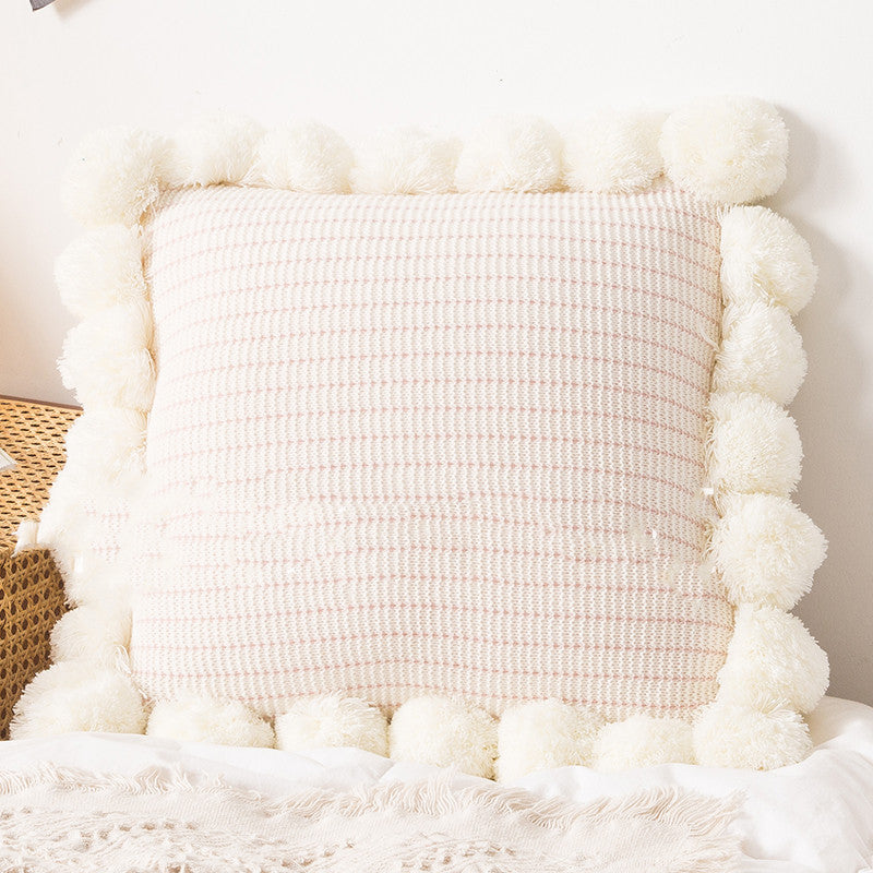 Knitted Throw Pillow Cushion