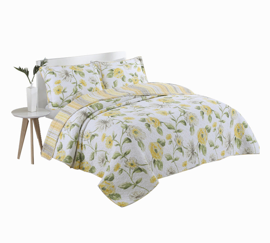 European Air-conditioned Hotel Handmade Three-piece Bed Cover Set Summer Blanket