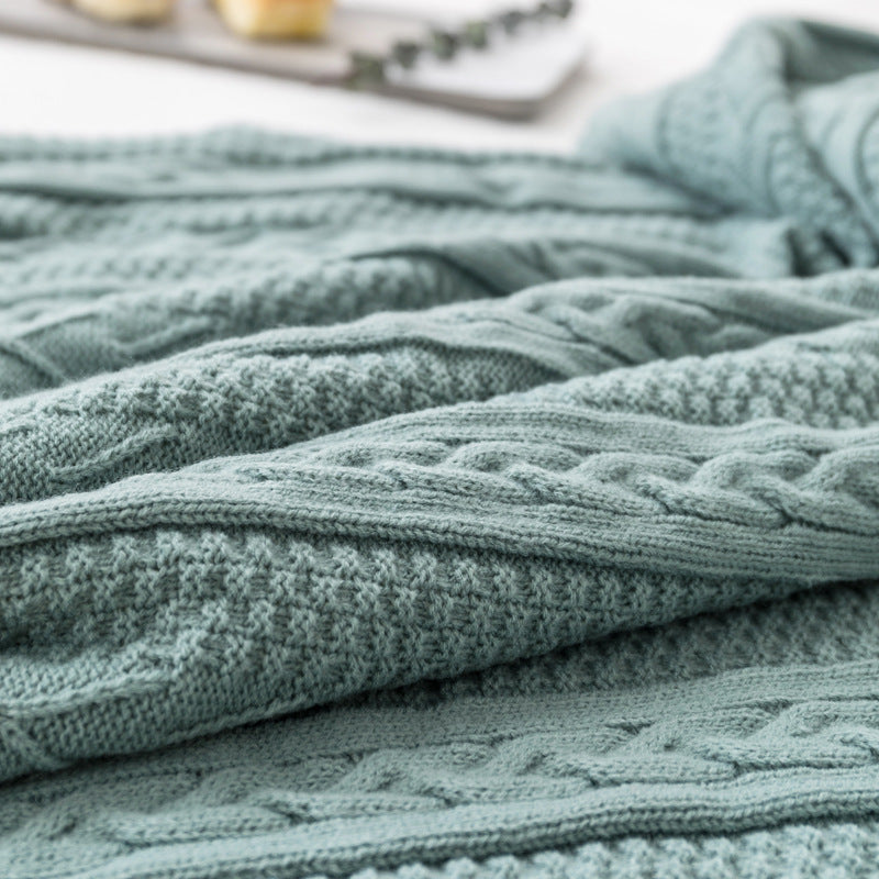 Retro Knitted Sofa Throw Blanket