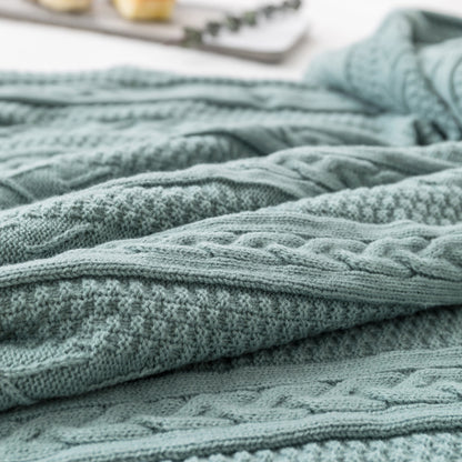 Retro Knitted Sofa Throw Blanket