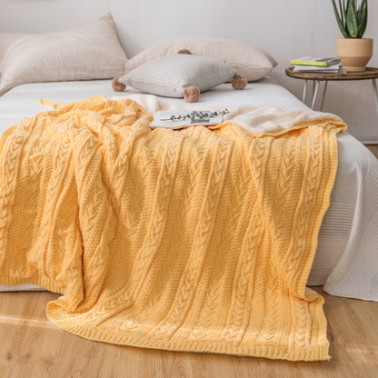 Retro Knitted Sofa Throw Blanket