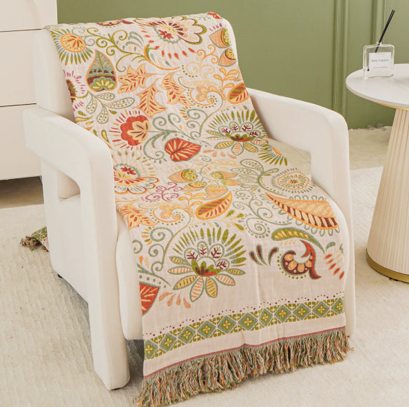 Pure Cotton Full Cover Sofa Cover – Nordic Minimalist Style