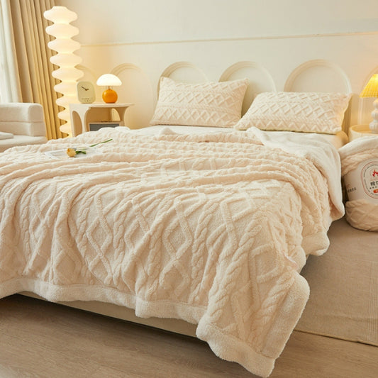 Double-layer Lamb Fleece Nap Leisure Blanket