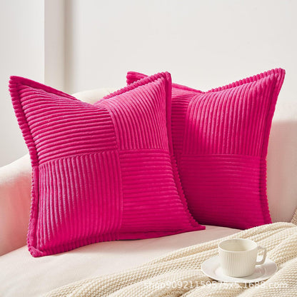 Corduroy Pillow Cover – Super Soft Boho Striped Cushion Cover