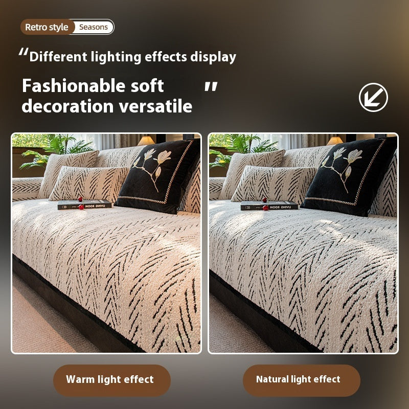 New Winter Cushion Non-slip Leather Sofa Cover Cover Cloth