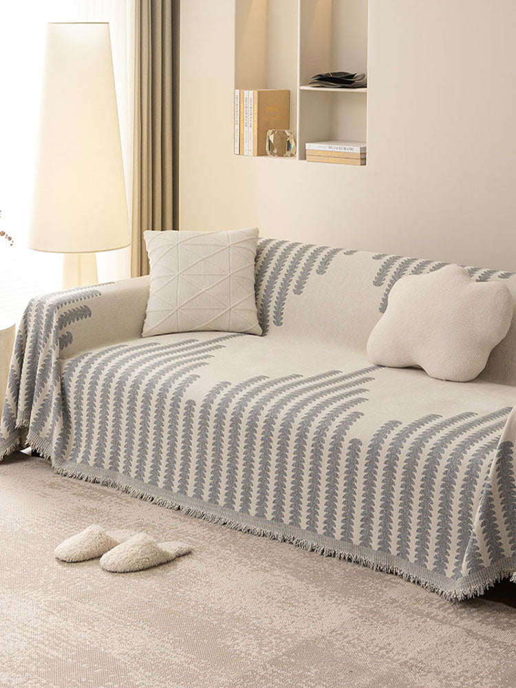 Double-Sided Chenille Full Sofa Cover