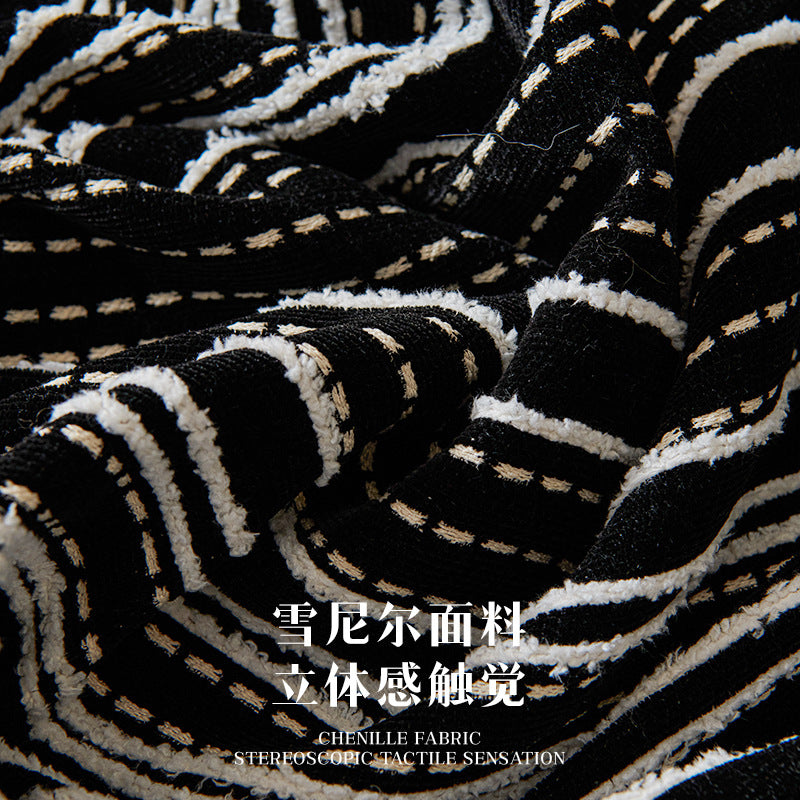 Solid Color Chenille Sofa Cover – Modern Anti-Slip Sofa Towel