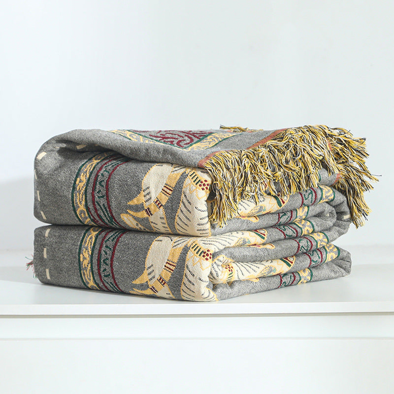 Pure Cotton Summer Gauze Sofa Blanket