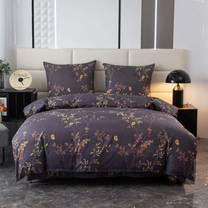 Golden Flowers Bedding Set