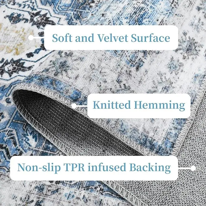 Vintage Washable Entryway Rug