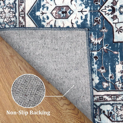 Vintage Boho Washable Area Rug