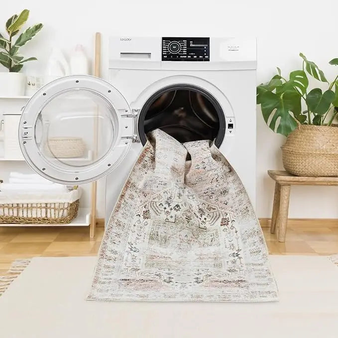 Vintage Washable Entryway Rug