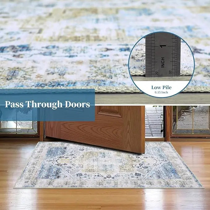 Vintage Washable Entryway Rug