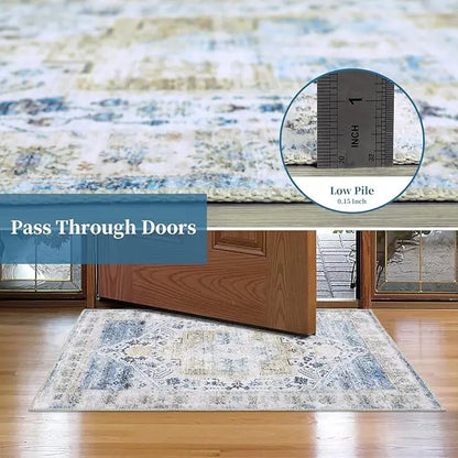 Vintage Washable Entryway Rug