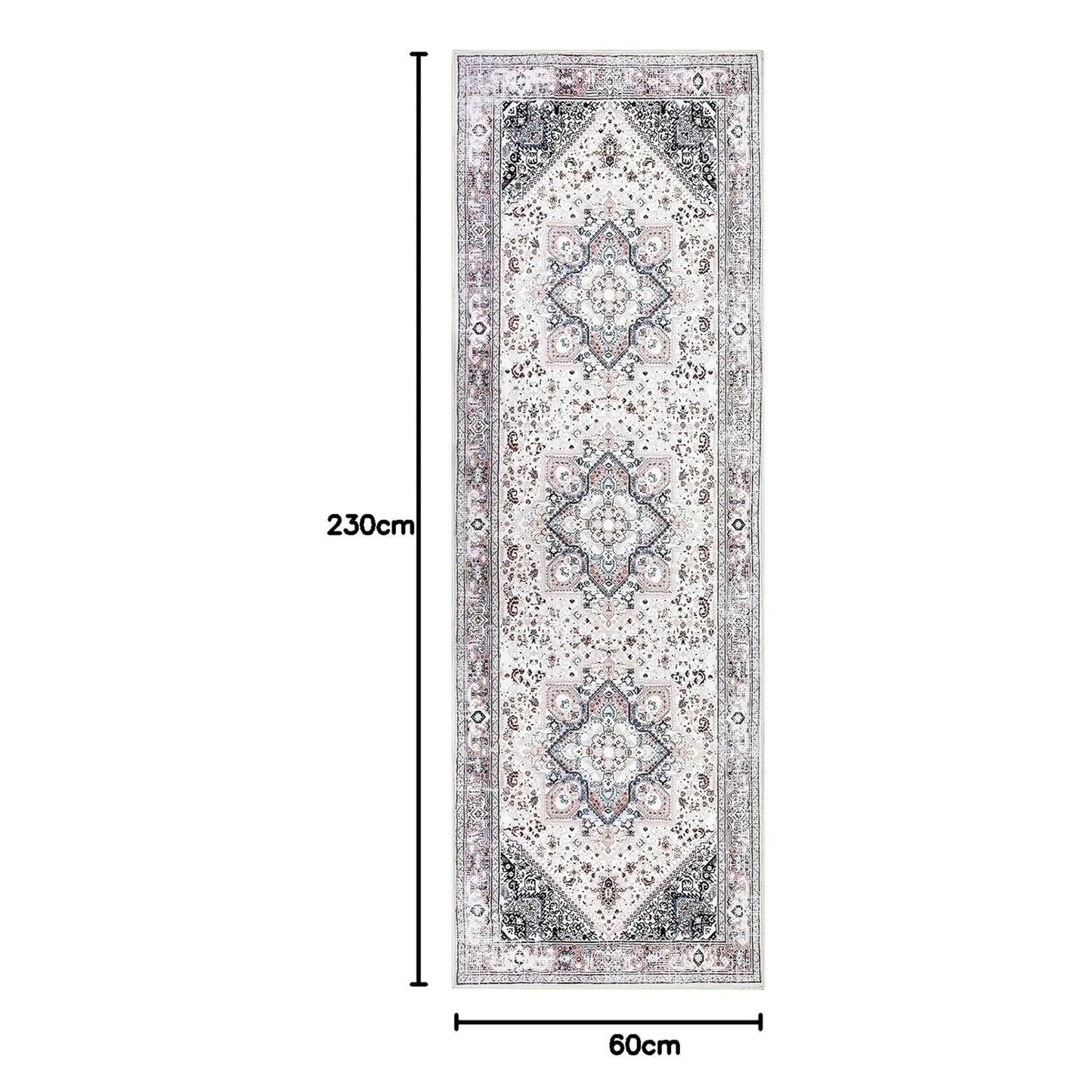 Vintage Washable Runner Rug