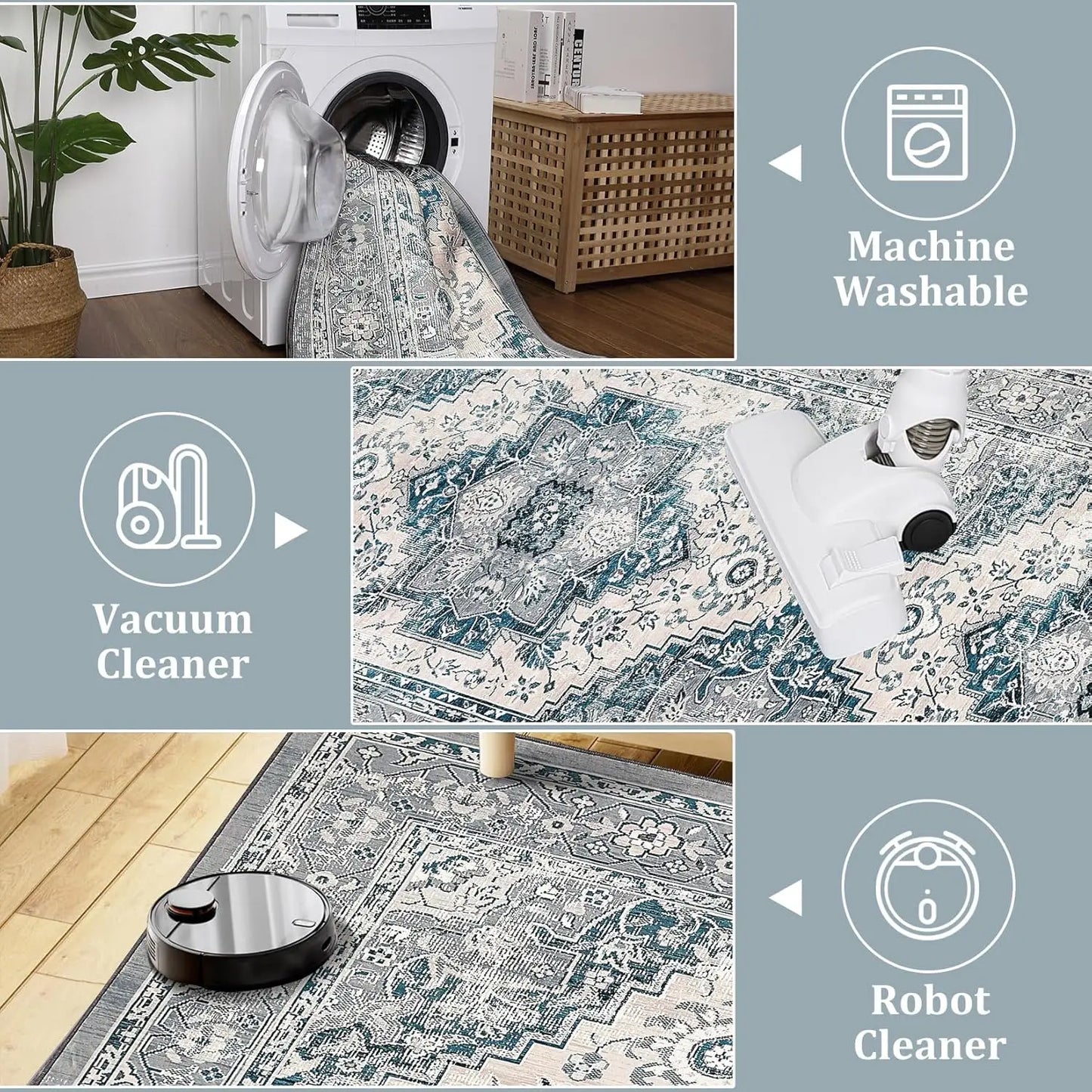 Oriental Washable Area Rug