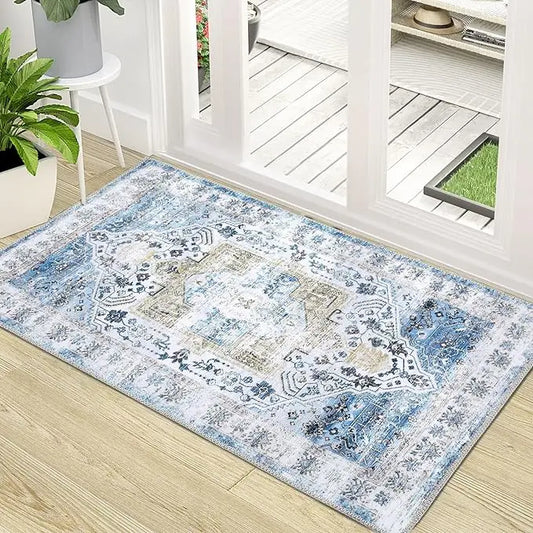 Vintage Washable Entryway Rug
