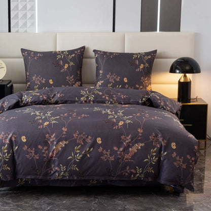 Golden Flowers Bedding Set
