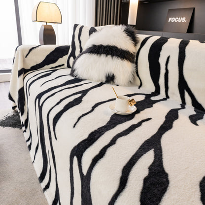 Zebra Pattern Non-Slip Sofa Cover