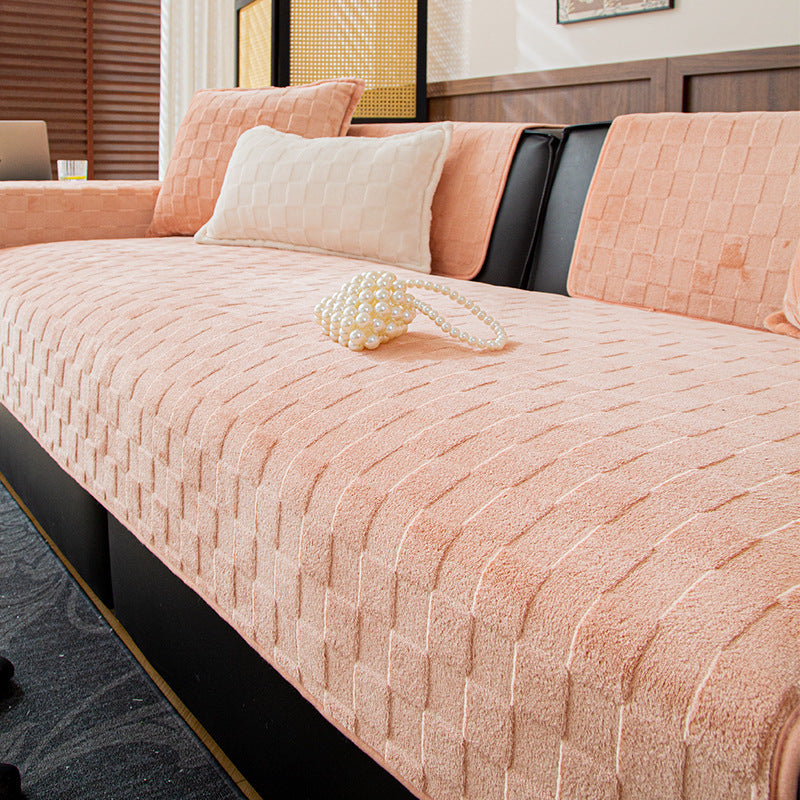 Sofa Cushion New Winter Plush Sofa Cover Cloth