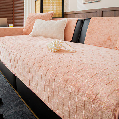 Winter Plush Sofa Cushion Cover – Non-Slip Sofa Seat Protector