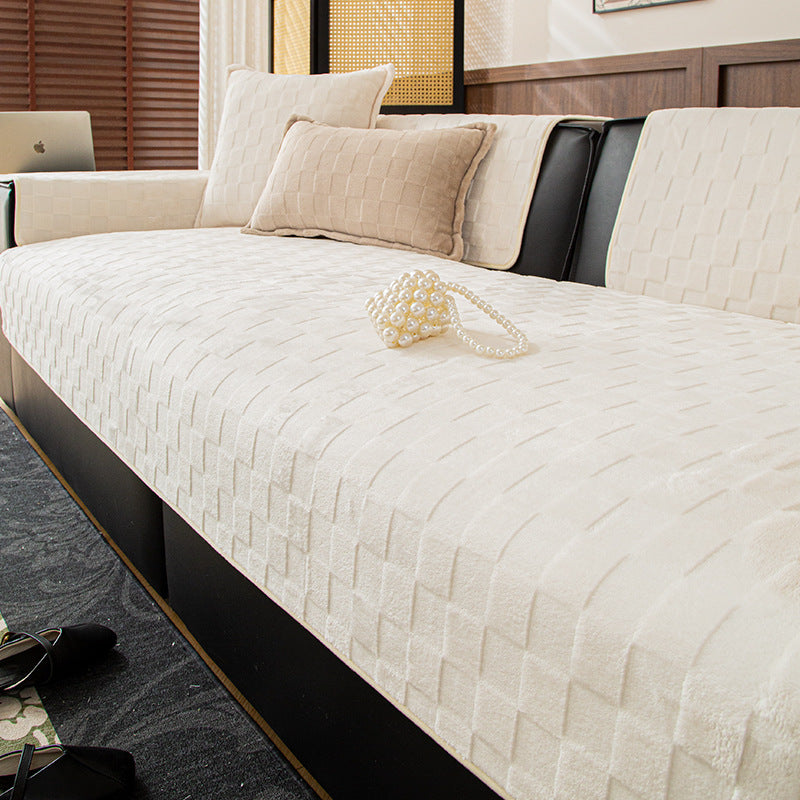 Sofa Cushion New Winter Plush Sofa Cover Cloth