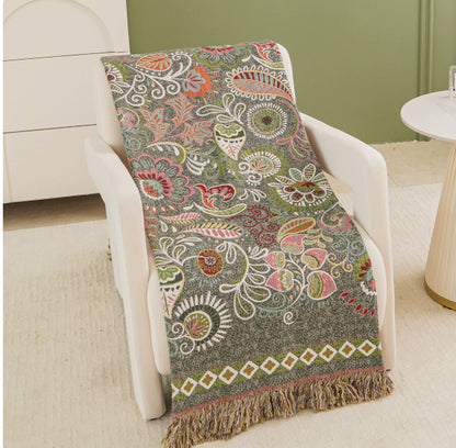 Pure Cotton Full Cover Sofa Cover – Nordic Minimalist Style