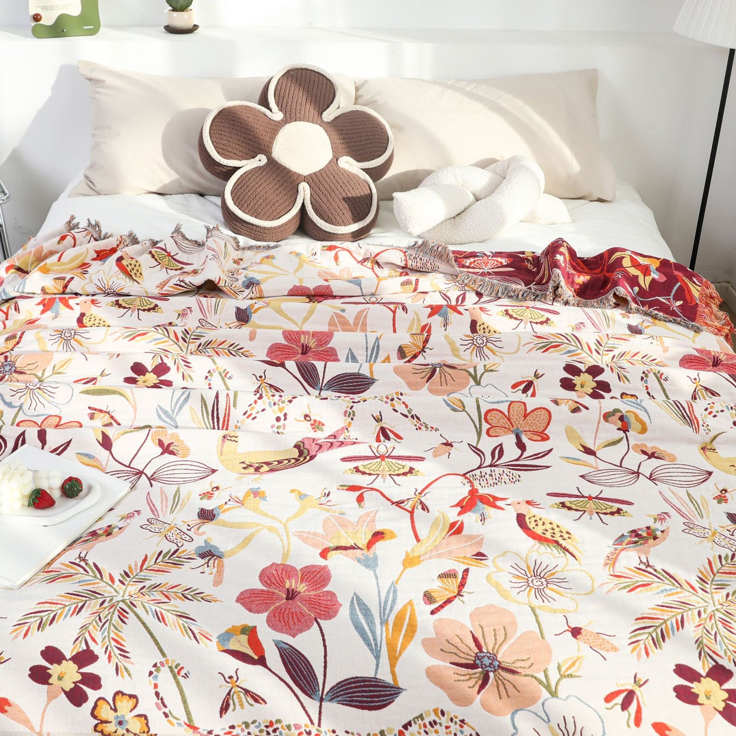 Pure Cotton Gauze Blanket – Sofa Cover & Air Conditioning Blanket