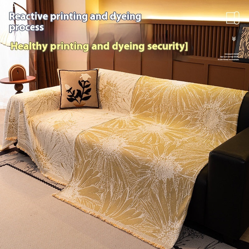 Four Seasons Universal Sofa Cover Cloth No Need To Measure Winter Cover Cushion Blanket