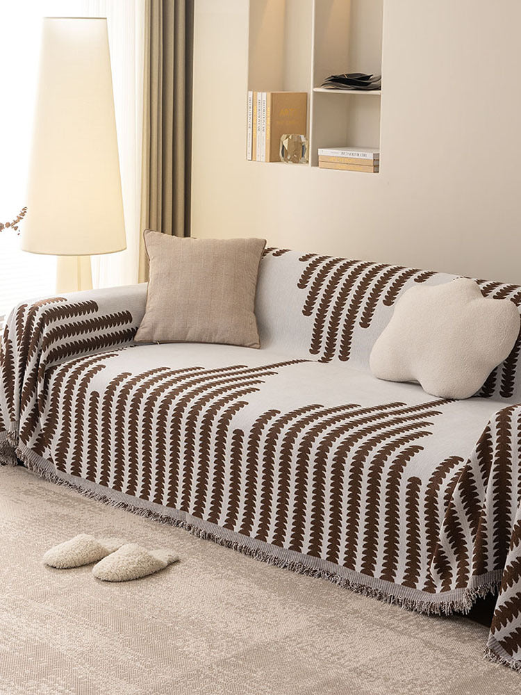Double-Sided Chenille Full Sofa Cover