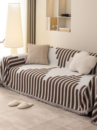 Double-Sided Chenille Full Sofa Cover