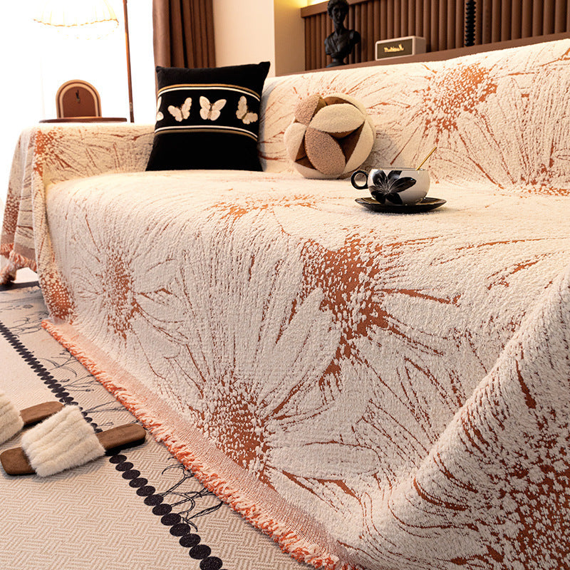 Four Seasons Universal Sofa Cover Cloth No Need To Measure Winter Cover Cushion Blanket