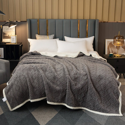 American Retro Double-Layer Winter Blanket